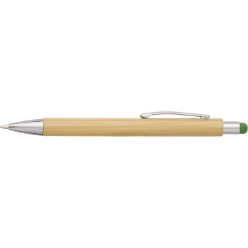 Penna touch in bamboo refill blu - CLAIRE - Gadget.it - 