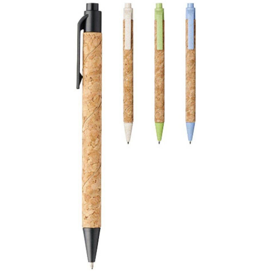 Penna in sughero e paglia di grano refill nero - MIDAR - Gadget.it - 