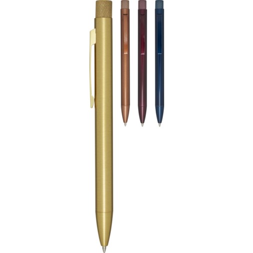 Penna in ottone riciclato refill blu - Beatriz - Gadget.it - 