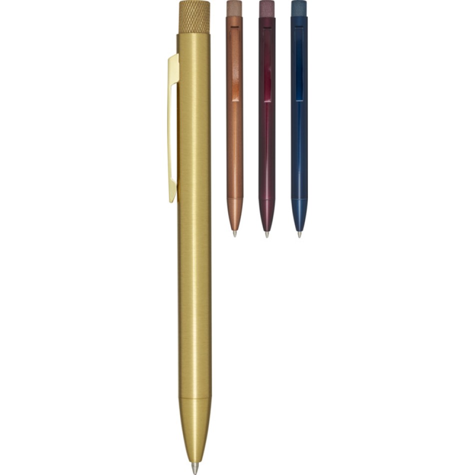 Penna in ottone riciclato refill blu - Beatriz - Gadget.it - 