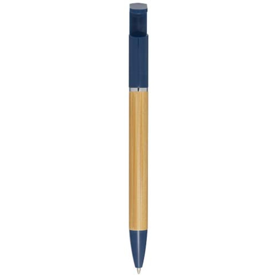 Penna in bamboo refill nero - DELFINA - Gadget.it - 