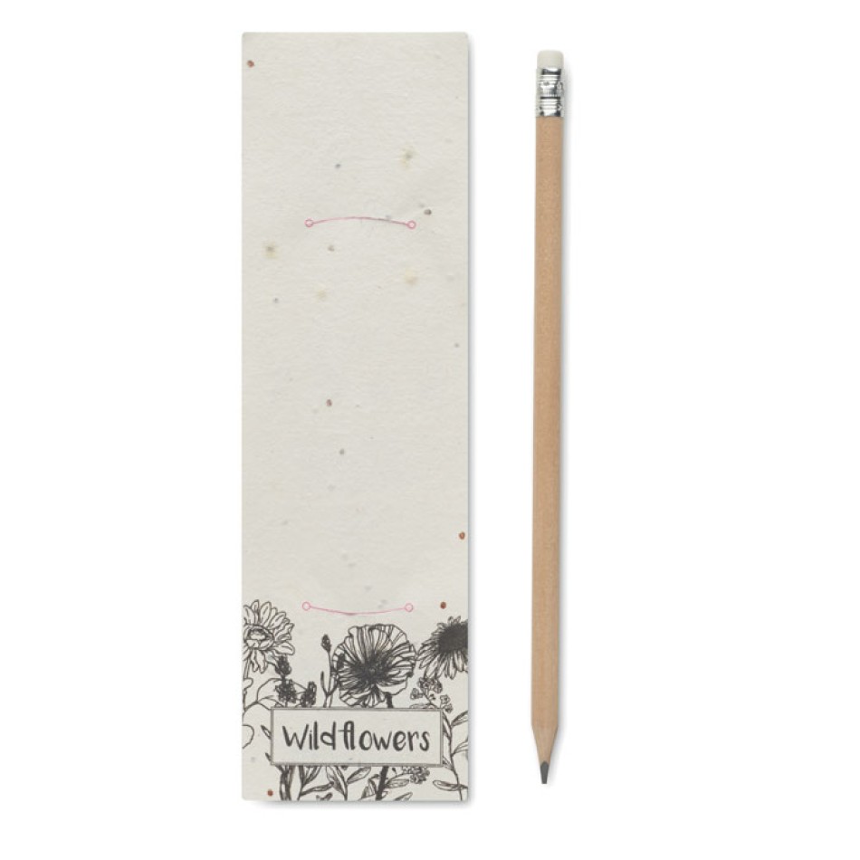Matita in legno naturale con gomma - PENSEED - Gadget.it - 