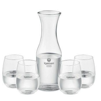 PICCADILLY - Set bicchieri e caraffa in vetr - Gadget.it - 