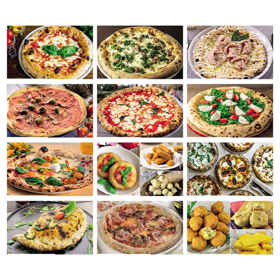 Calendario Pizza 30x47  - Gadget.it - Calendario Illustrato Mensile Pizza 30x47 cm 