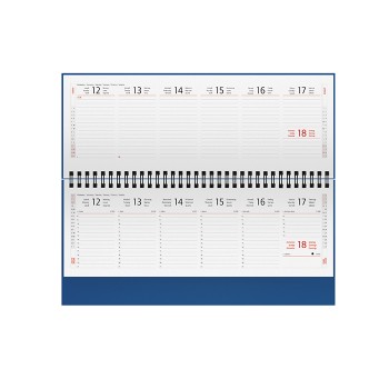 Planning Settimanale 30x14  - Gadget.it - Planning Settimanale 128 Pagine Multilingue con Rubrica 30x14 cm 