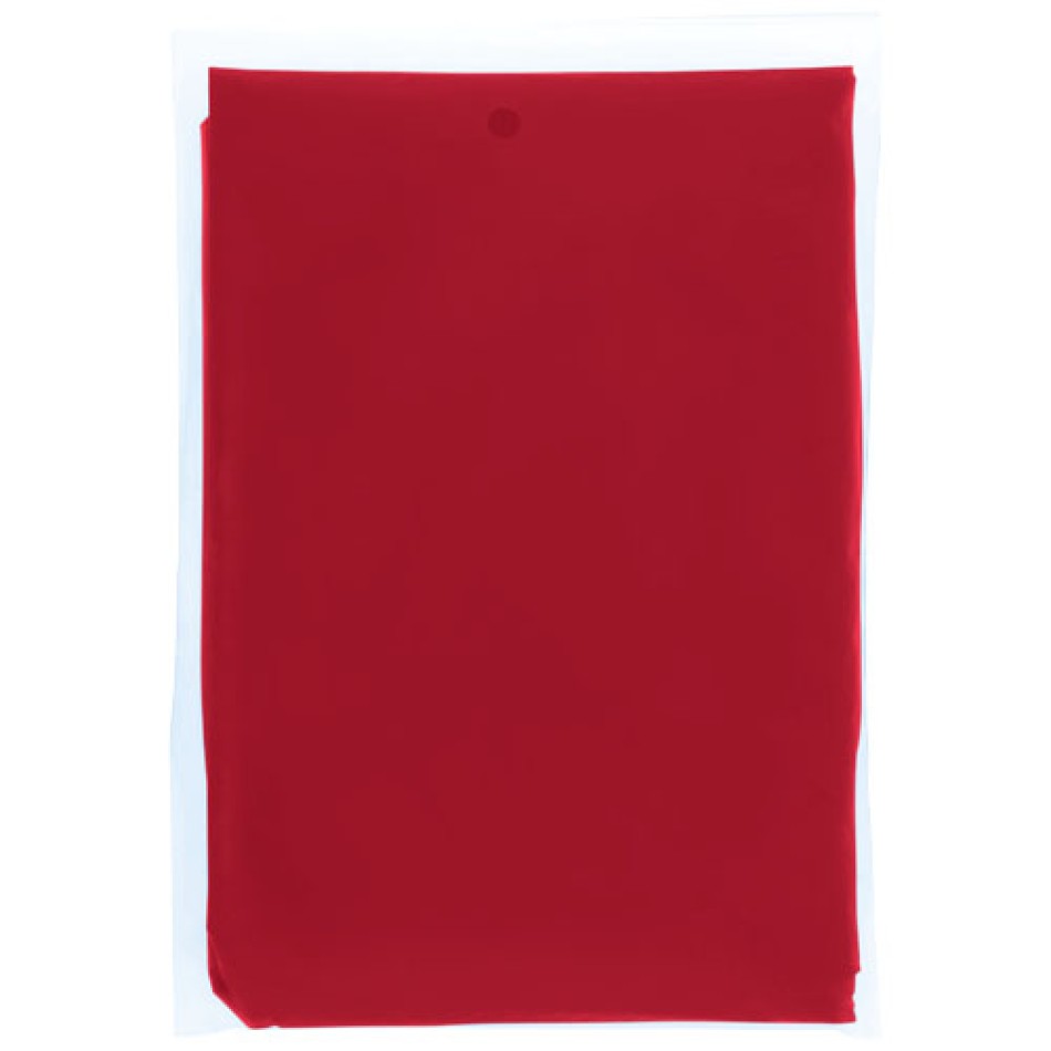 Poncho impermeabile monouso in materiale riciclato certificato GRS con custodia Mayan  - Gadget.it - 