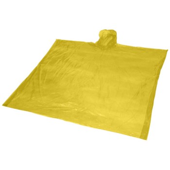 Poncho impermeabile monouso in materiale riciclato certificato GRS con custodia Mayan  - Gadget.it - 