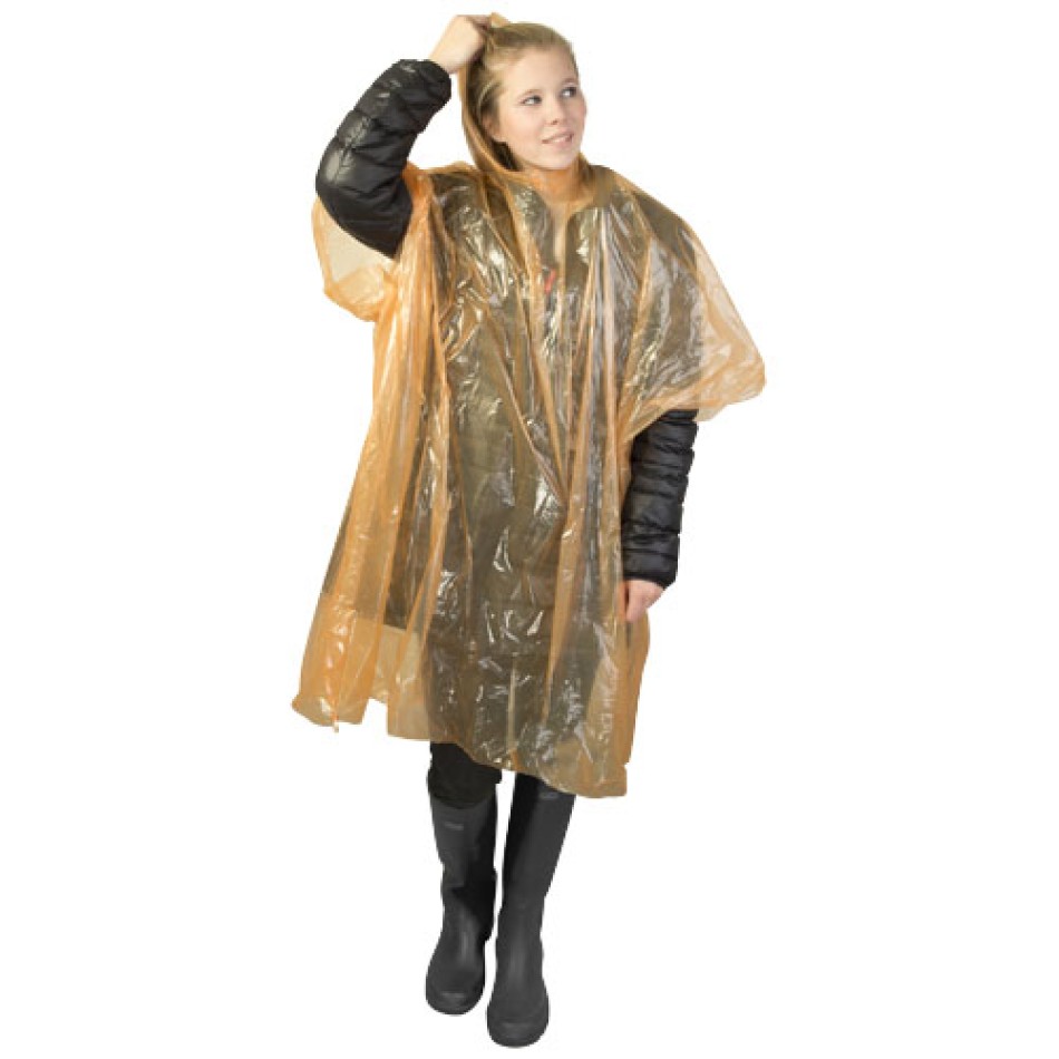 Poncho impermeabile monouso Ziva con custodia - Gadget.it - 