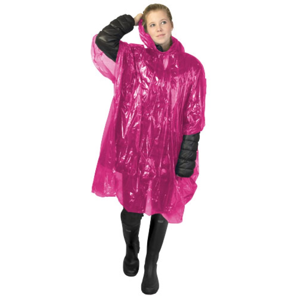 Poncho impermeabile monouso Ziva con custodia - Gadget.it - 
