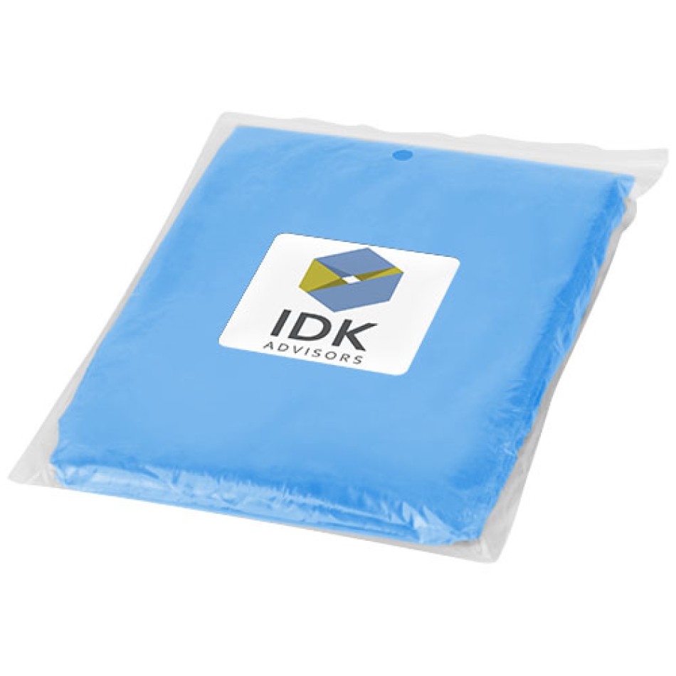 Poncho impermeabile monouso Ziva con custodia - Gadget.it - 