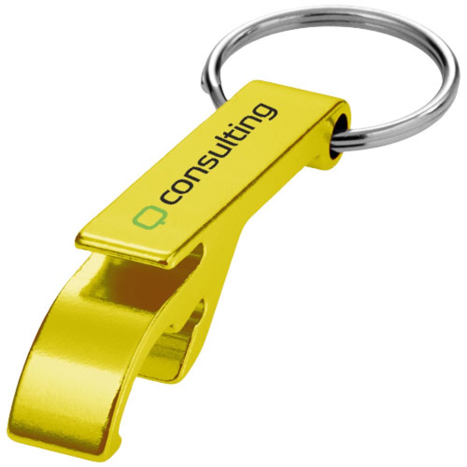 Portachiavi con apribottiglie in alluminio - TAO - Gadget.it - 