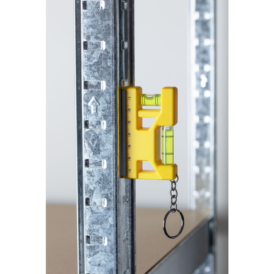 Portachiavi con livella in ABS riciclato - INDIRA - Gadget.it - 