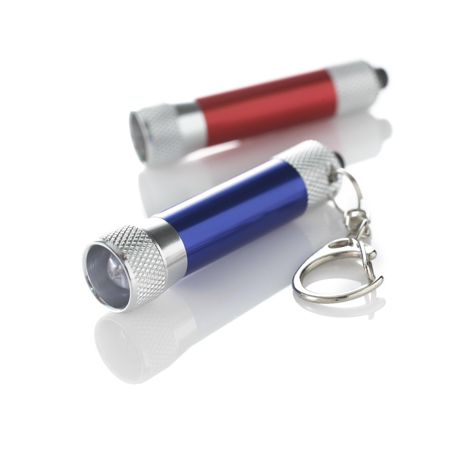 Portachiavi con luce Led, in alluminio Audrey - Gadget.it - 