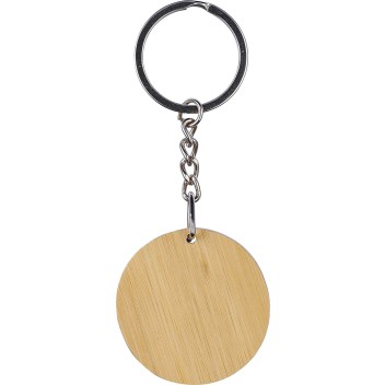 Portachiavi in bamboo rotondo - GENE - Gadget.it - 