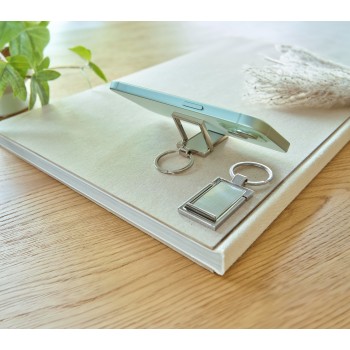 Portachiavi con supporto per telefono in lega di zinco - COLIN - Gadget.it - 