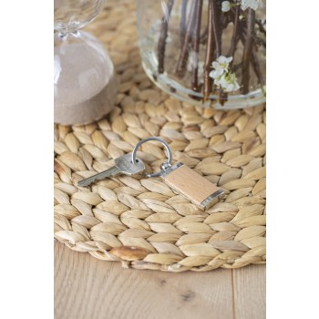 Portachiavi in metallo e legno - JENNIE - Gadget.it - 