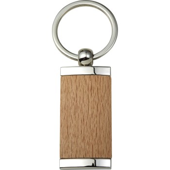 Portachiavi in metallo e legno - JENNIE - Gadget.it - 