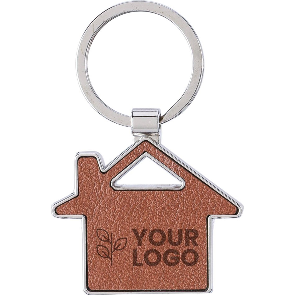 Portachiavi casa in pelle riciclata - JIM - Gadget.it - 