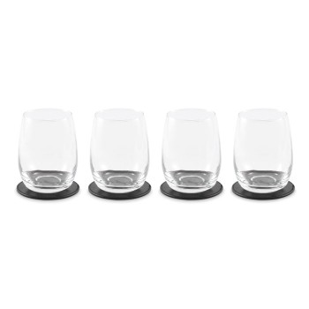 Set di 4 sottobicchieri tondi in PU - POSA SET - Gadget.it - 