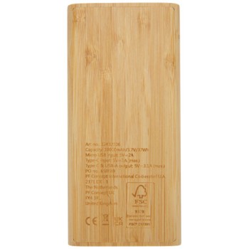 Power bank Tulda da 10,000 mAh in bambù - Gadget.it - 