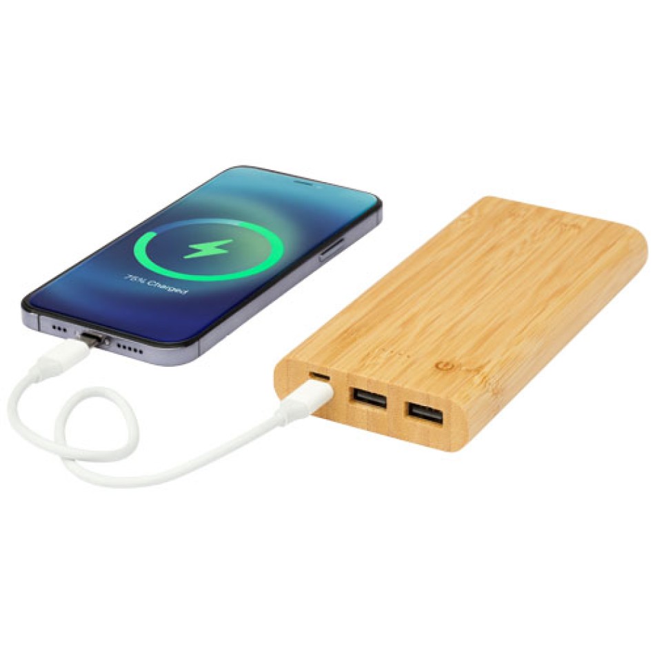 Power bank Tulda da 10,000 mAh in bambù - Gadget.it - 