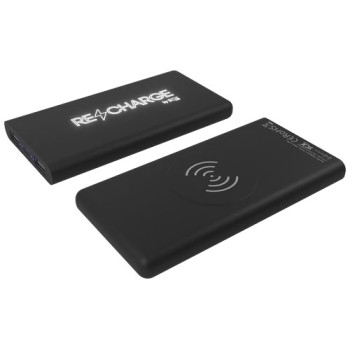 Power bank wireless luminoso in gomma da 10.000 mAh SCX.design P40 - Gadget.it - 