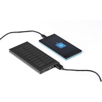Power bank solare in ABS e alluminio - ADRIANA - Gadget.it - 
