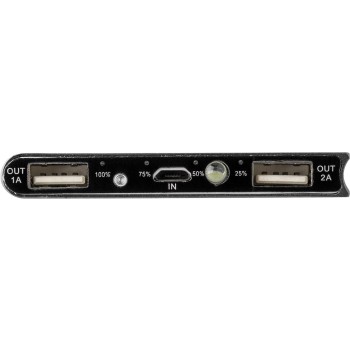 Power bank solare in ABS e alluminio - ADRIANA - Gadget.it - 