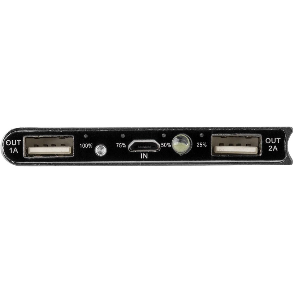 Power bank solare in ABS e alluminio - ADRIANA - Gadget.it - 