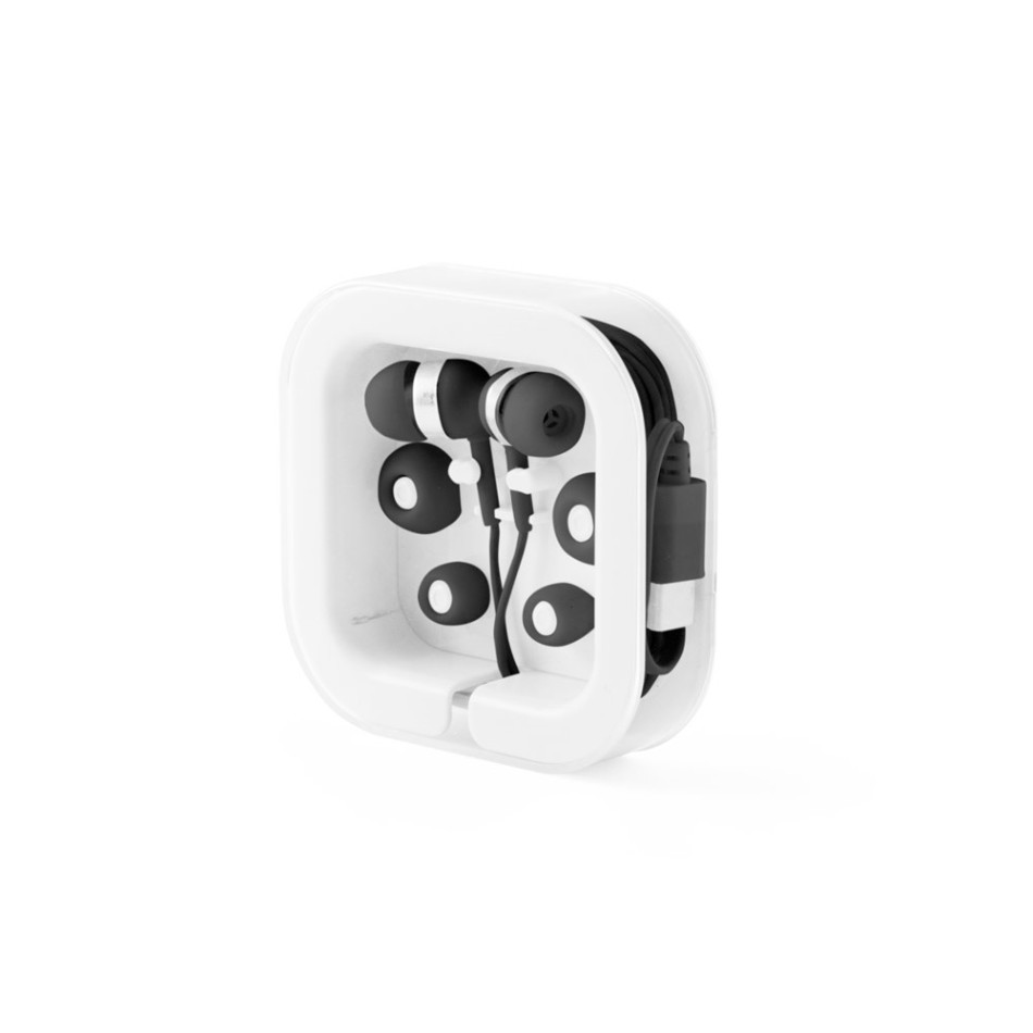 PRESLEY. Auricolari con cavo USB-C da 1.2 metri e microfono integrato in ABS - Gadget.it - 