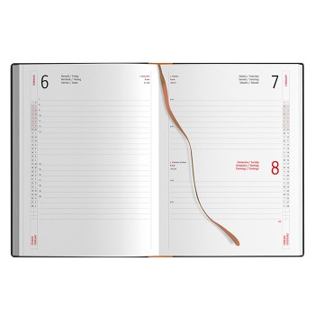 Agenda Giornaliera 15x21 - Gadget.it - Agenda Giornaliera 324 Pagine Multilingue sab. e dom. abbinati 15x21 cm