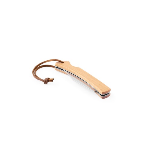 Coltello con lama in acciaio inox e manico in bambù - Ranger - Gadget.it - 