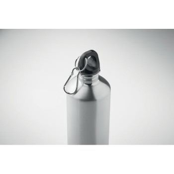 Bottiglia 750 ml in Acciaio Inox Riciclato personalizzabile con Moschettone - Gadget.it - Bottiglia 750 ml in Acciaio Inox Riciclato personalizzabile con Moschettone