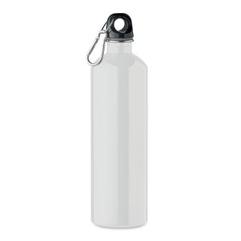 Bottiglia 750 ml in Acciaio Inox Riciclato personalizzabile con Moschettone - Gadget.it - Bottiglia 750 ml in Acciaio Inox Riciclato personalizzabile con Moschettone