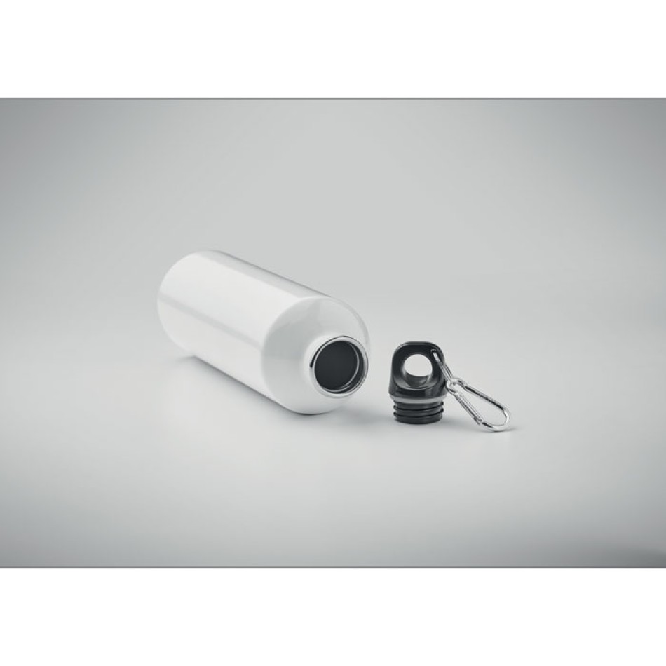 Bottiglia 750 ml in Acciaio Inox Riciclato personalizzabile con Moschettone - Gadget.it - Bottiglia 750 ml in Acciaio Inox Riciclato personalizzabile con Moschettone