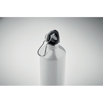 Bottiglia 750 ml in Acciaio Inox Riciclato personalizzabile con Moschettone - Gadget.it - Bottiglia 750 ml in Acciaio Inox Riciclato personalizzabile con Moschettone