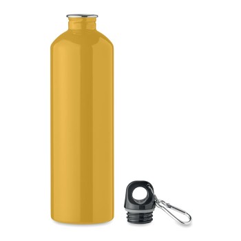 Bottiglia 750 ml in Acciaio Inox Riciclato personalizzabile con Moschettone - Gadget.it - Bottiglia 750 ml in Acciaio Inox Riciclato personalizzabile con Moschettone