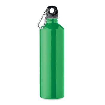 Bottiglia 750 ml in Acciaio Inox Riciclato personalizzabile con Moschettone - Gadget.it - Bottiglia 750 ml in Acciaio Inox Riciclato personalizzabile con Moschettone