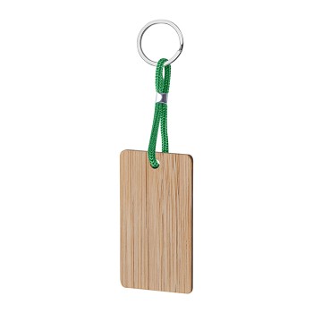 Portachiavi rettangolare in legno - REC - Gadget.it - 