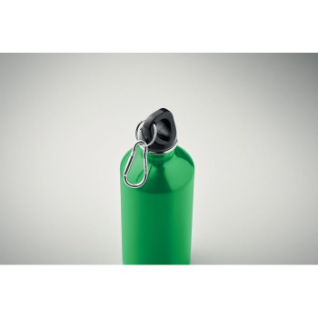 Bottiglia Personalizzata 500 ml in Acciaio Inox Riciclato con Moschettone e Sistema Antigoccia - Gadget.it - Bottiglia Personalizzata in Acciaio Inox Riciclato 500 ml con Moschettone