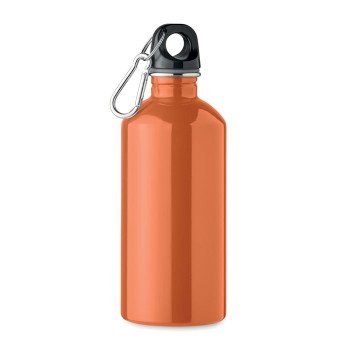 Bottiglia Personalizzata 500 ml in Acciaio Inox Riciclato con Moschettone e Sistema Antigoccia - Gadget.it - Bottiglia Personalizzata in Acciaio Inox Riciclato 500 ml con Moschettone