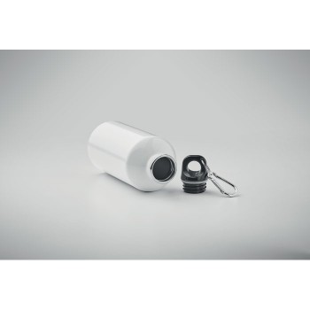 Bottiglia Personalizzata 500 ml in Acciaio Inox Riciclato con Moschettone e Sistema Antigoccia - Gadget.it - Bottiglia Personalizzata in Acciaio Inox Riciclato 500 ml con Moschettone