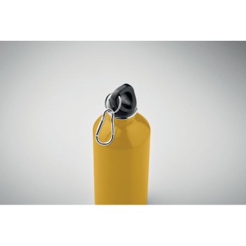 Bottiglia Personalizzata 500 ml in Acciaio Inox Riciclato con Moschettone e Sistema Antigoccia - Gadget.it - Bottiglia Personalizzata in Acciaio Inox Riciclato 500 ml con Moschettone