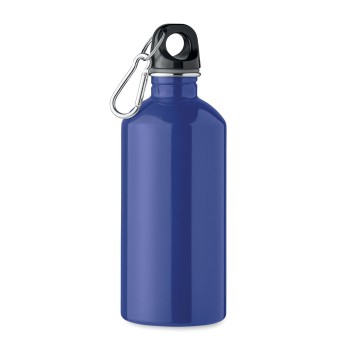 Bottiglia Personalizzata 500 ml in Acciaio Inox Riciclato con Moschettone e Sistema Antigoccia - Gadget.it - Bottiglia Personalizzata in Acciaio Inox Riciclato 500 ml con Moschettone
