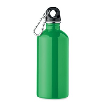 Bottiglia Personalizzata 500 ml in Acciaio Inox Riciclato con Moschettone e Sistema Antigoccia - Gadget.it - Bottiglia Personalizzata in Acciaio Inox Riciclato 500 ml con Moschettone