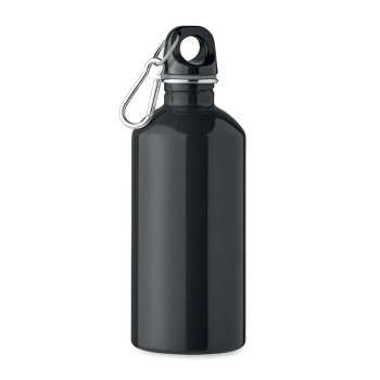 Bottiglia Personalizzata 500 ml in Acciaio Inox Riciclato con Moschettone e Sistema Antigoccia - Gadget.it - Bottiglia Personalizzata in Acciaio Inox Riciclato 500 ml con Moschettone
