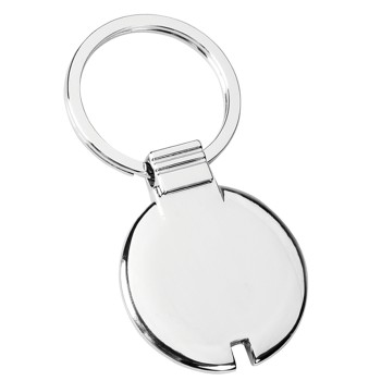 Portachiavi cerchio piatto in metallo - RIO METAL - Gadget.it - 