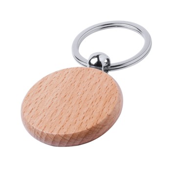 Portachiavi tondo in legno - ROOTS - Gadget.it - 