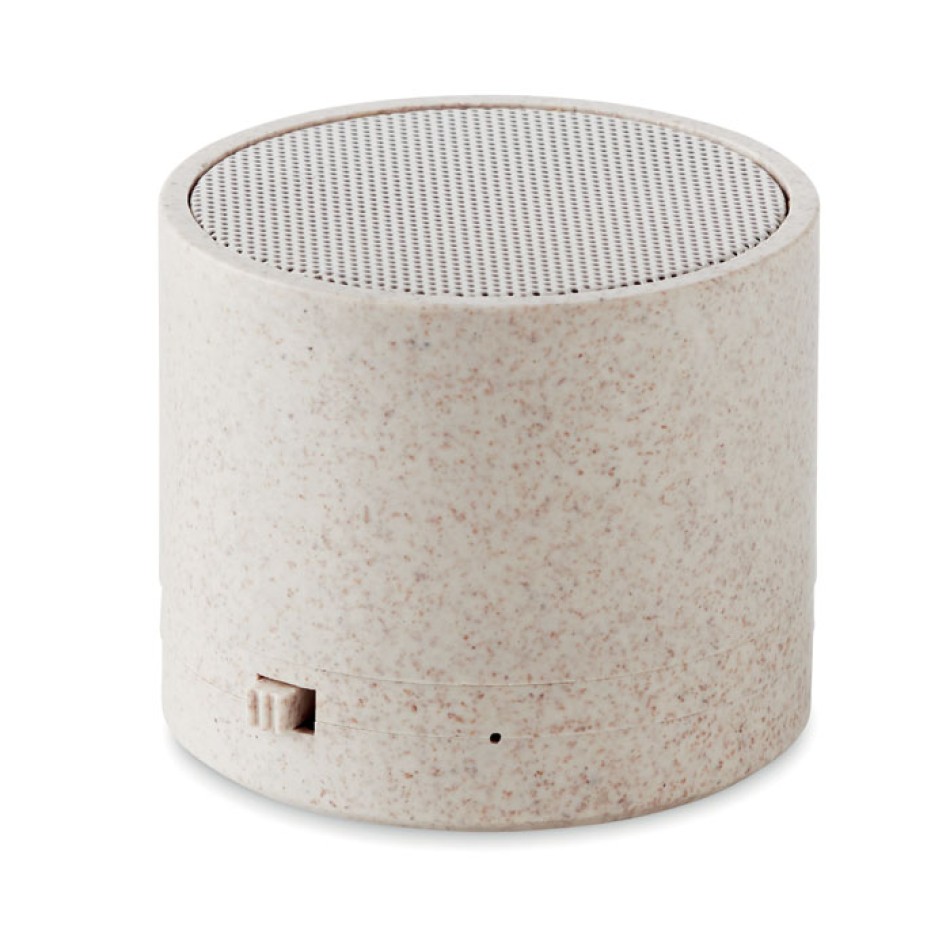ROUND BASS+ - Speaker wireless in paglia - Gadget.it - 