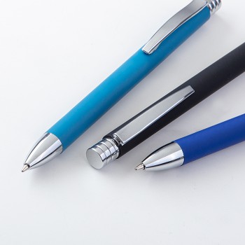 Penna in metallo refill nero - RUBBER - Gadget.it - 